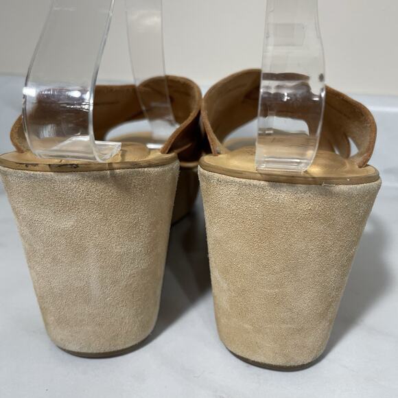 Kork Ease LANA Crisscross Slide Sandal Women’s 9 Brown Platform Wedge Boho - Picture 6 of 15